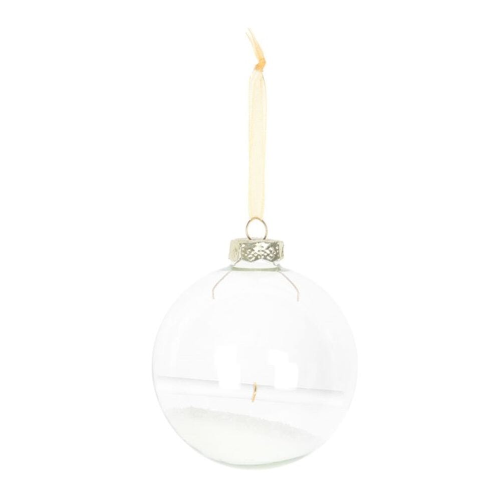 Christmas Wish Hanging Glass Bauble Christmas Tree Decorations Secret Halo 