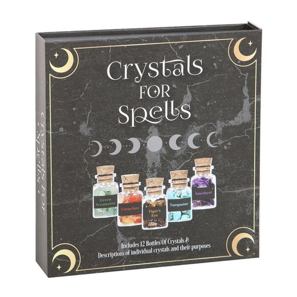 Crystals for Spells Crystal Chip Bottle Gift Set Crystals Secret Halo 