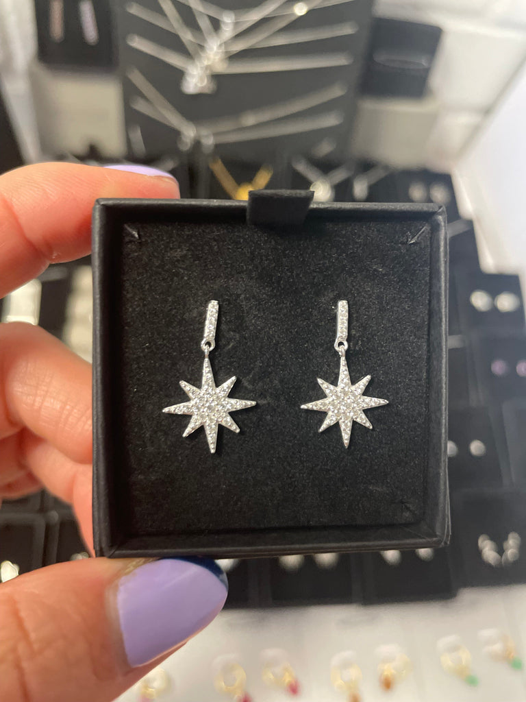 Dangly North Star Earrings Earrings Secret Halo 