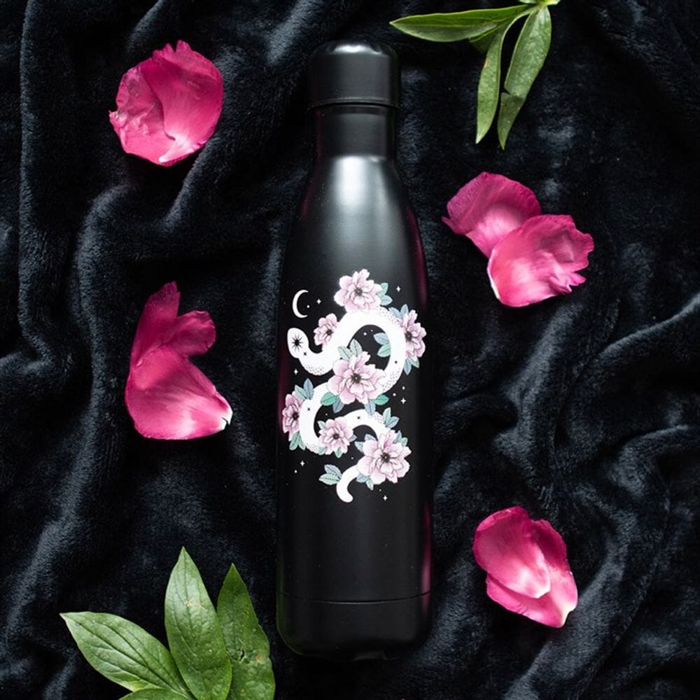 Floral Snake Metal Water Bottle Gifts Secret Halo 