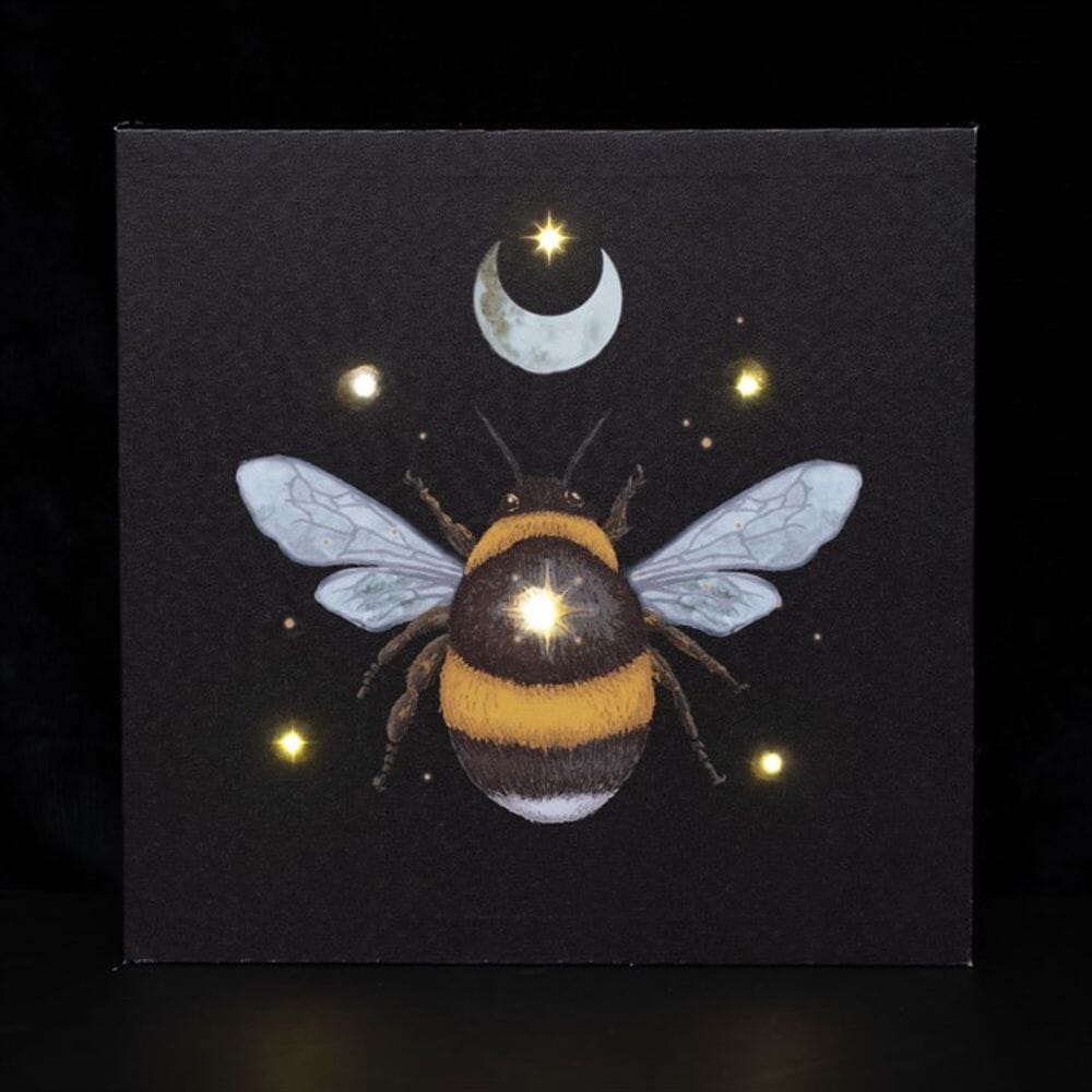 Forest Bee Light Up Canvas Plaque Prints Secret Halo 
