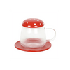Glass Mushroom Mug and Saucer Mugs Secret Halo 
