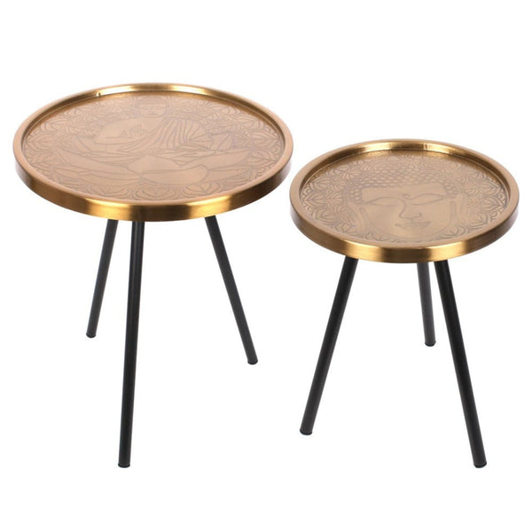 Gold Buddha Tables Set of 2 Decor Secret Halo 