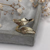 Gold Feather Wrap Ring Rings Secret Halo 