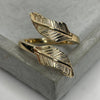 Gold Feather Wrap Ring Rings Secret Halo Small 