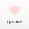 I Love You Rose Quartz Crystal Heart Greeting Card Cards Secret Halo 