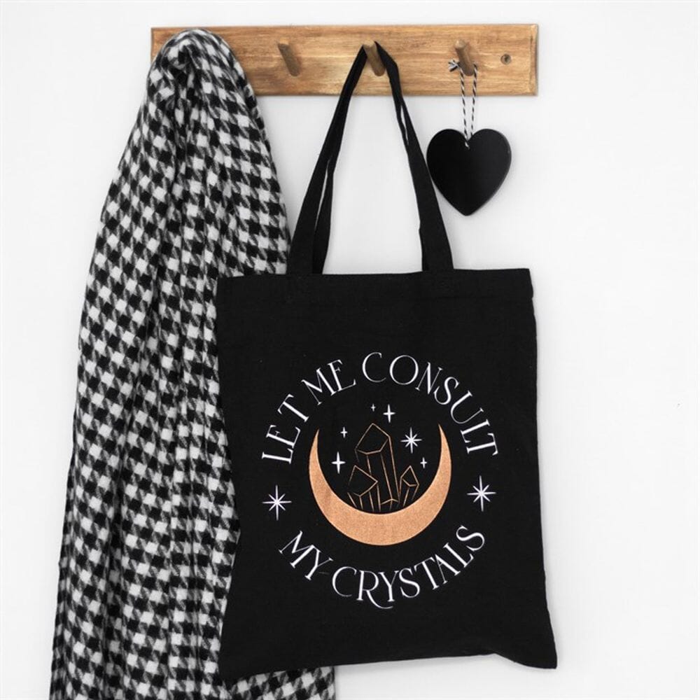 Let Me Consult My Crystals Cotton Tote Bag Bags Secret Halo 