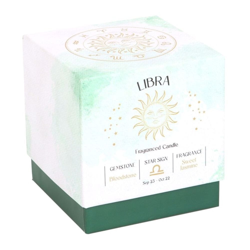 Libra Sweet Jasmine Gemstone Zodiac Candle Candles Secret Halo 