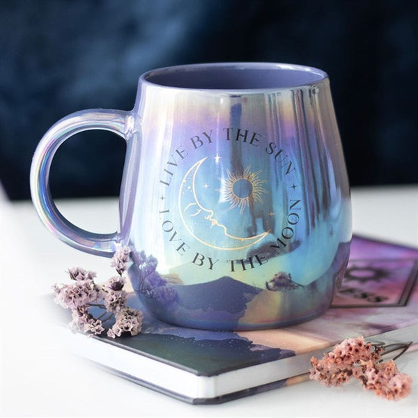 Live by the Sun Love by the Moon Iridescent Mug Mugs Secret Halo 