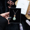 Luck Green Aventurine Crystal Chip Potion Bottle Necklace Crystals Secret Halo 