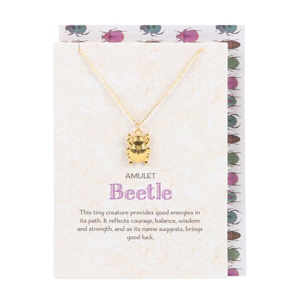 Lucky Beetle Necklace Card Necklaces & Pendants Secret Halo 