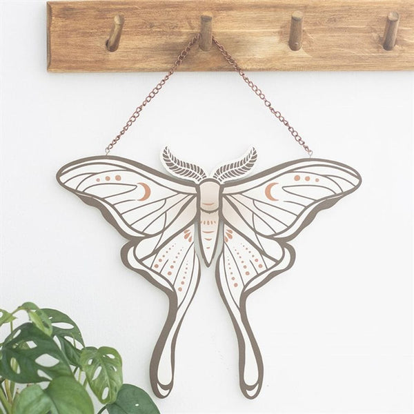 Luna Moth Hanging Sign Decor Secret Halo 