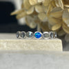 Lunar Phases Ring - Blue Opal Rings Secret Halo Large 