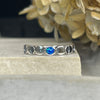 Lunar Phases Ring - Blue Opal Rings Secret Halo Medium 