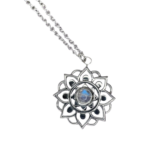 Mandala Moonstone Necklace Necklaces & Pendants Secret Halo 