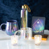 Manifest Your Life Iridescent Glass Water Bottle Gifts Secret Halo 