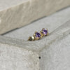 Micro Studs - Purple Earrings Secret Halo 