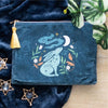 Midnight Hare Velvet Makeup Bag N/A 