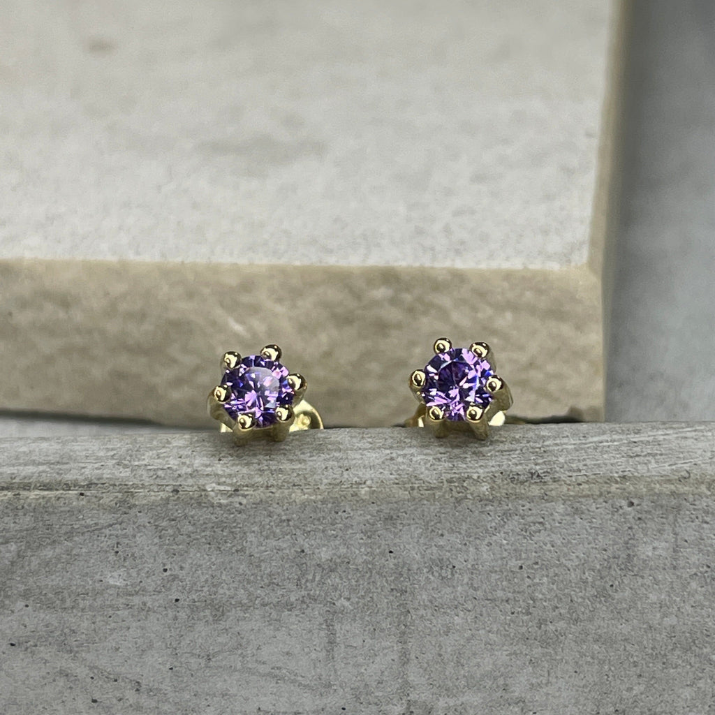 Mini Studs - Purple Earrings Secret Halo 