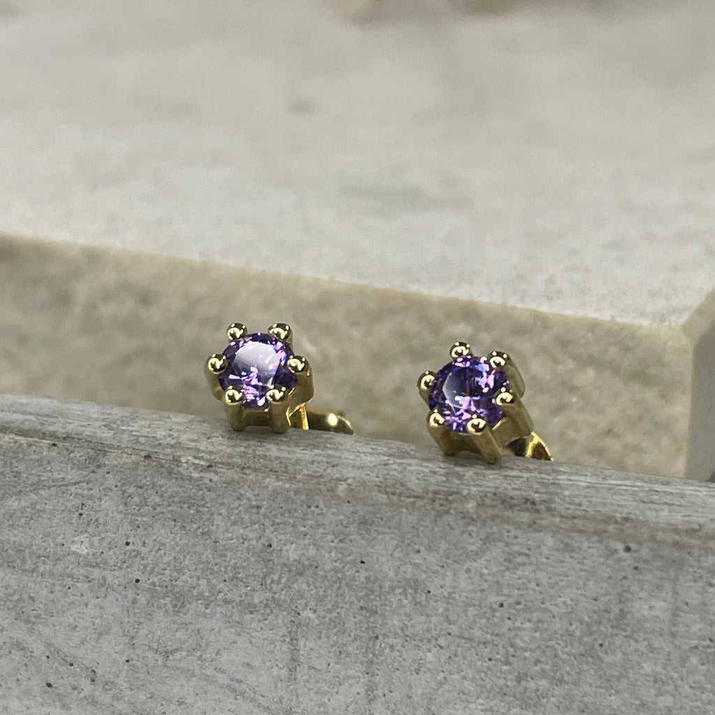 Mini Studs - Purple Earrings Secret Halo 