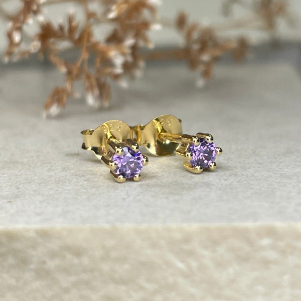 Mini Studs - Purple Earrings Secret Halo 