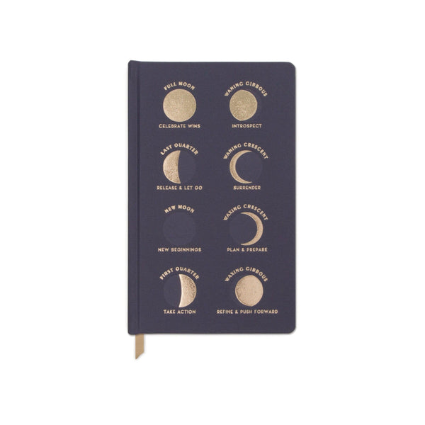 Moon Phases Bookcloth Hardcover Journal Notebooks Secret Halo 