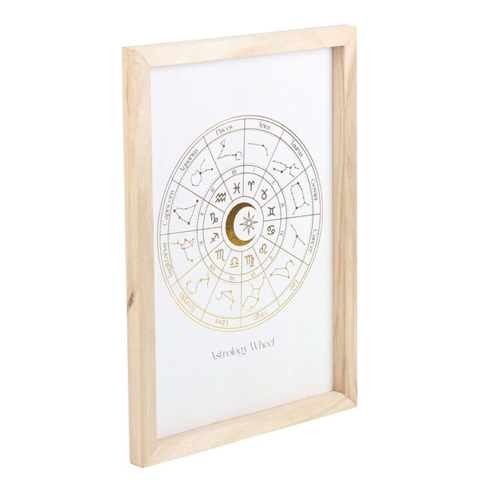 Off White Astrology Wheel Framed Wall Art Print Prints Secret Halo 