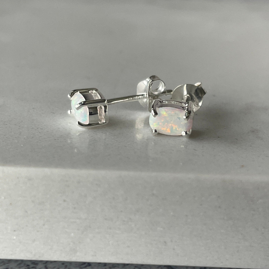 Opal Studs Earrings Secret Halo 