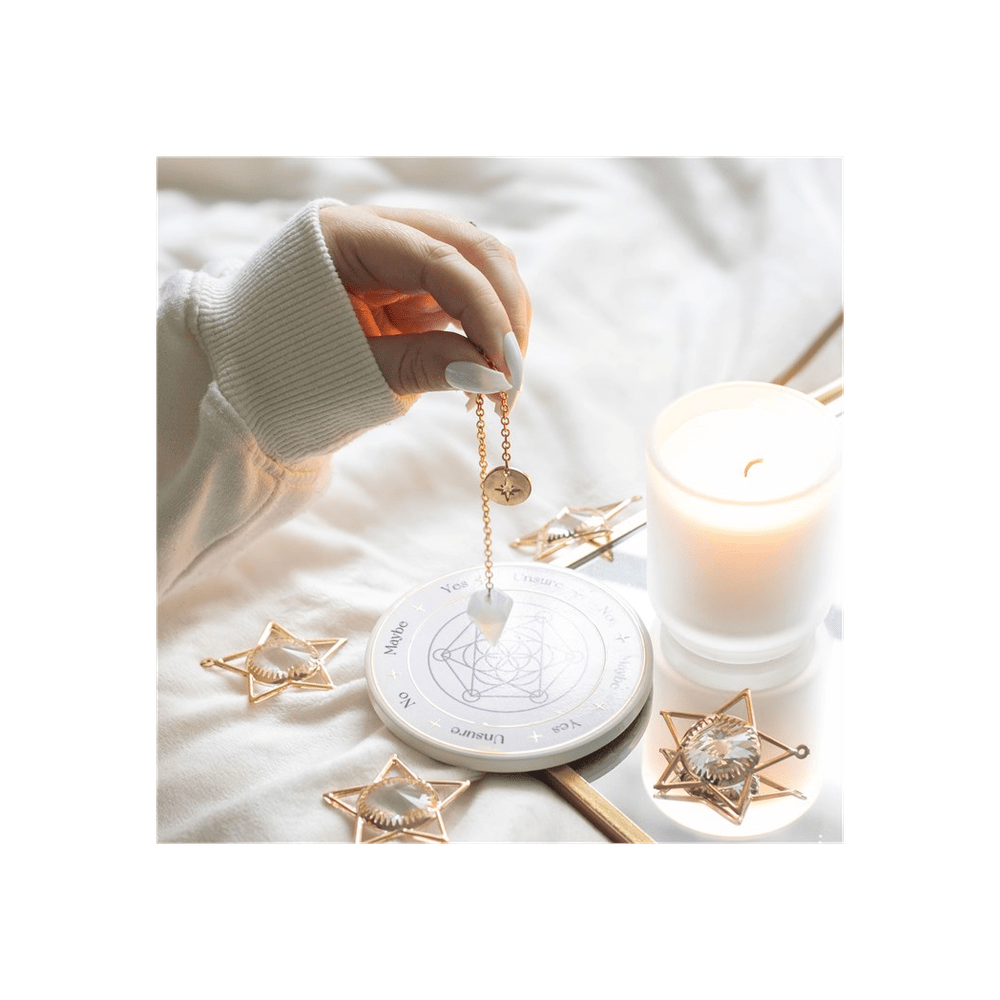 Opalite Pendulum Divination Kit Gifts Secret Halo 