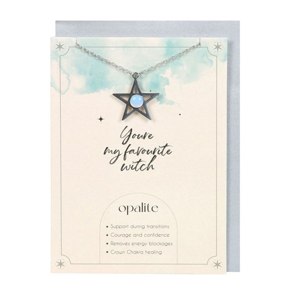 Opalite Star Necklace Card Necklaces & Pendants Secret Halo 
