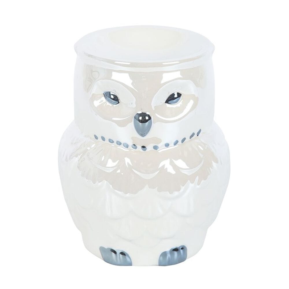 Owl Shaped Iridescent Oil Burner and Wax Warmer Candle Holders Secret Halo 