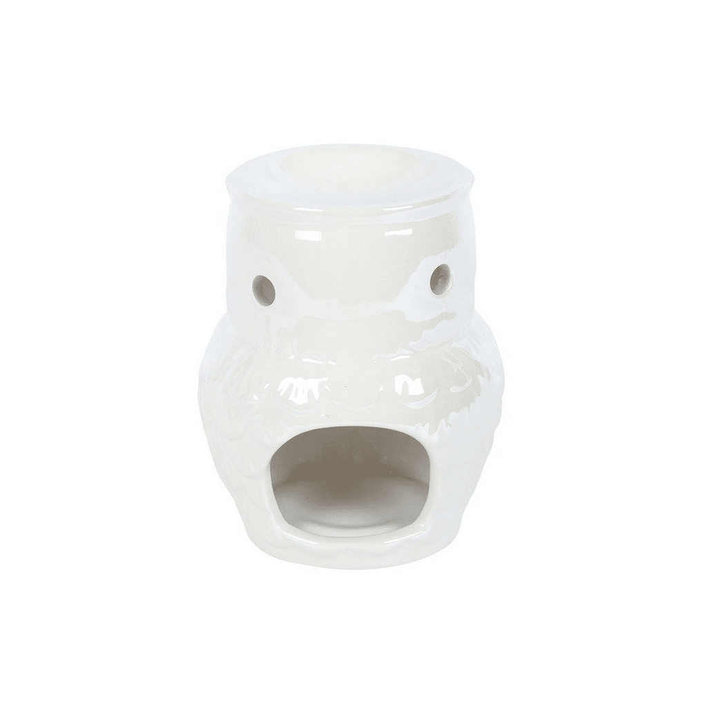 Owl Shaped Iridescent Oil Burner and Wax Warmer Candle Holders Secret Halo 