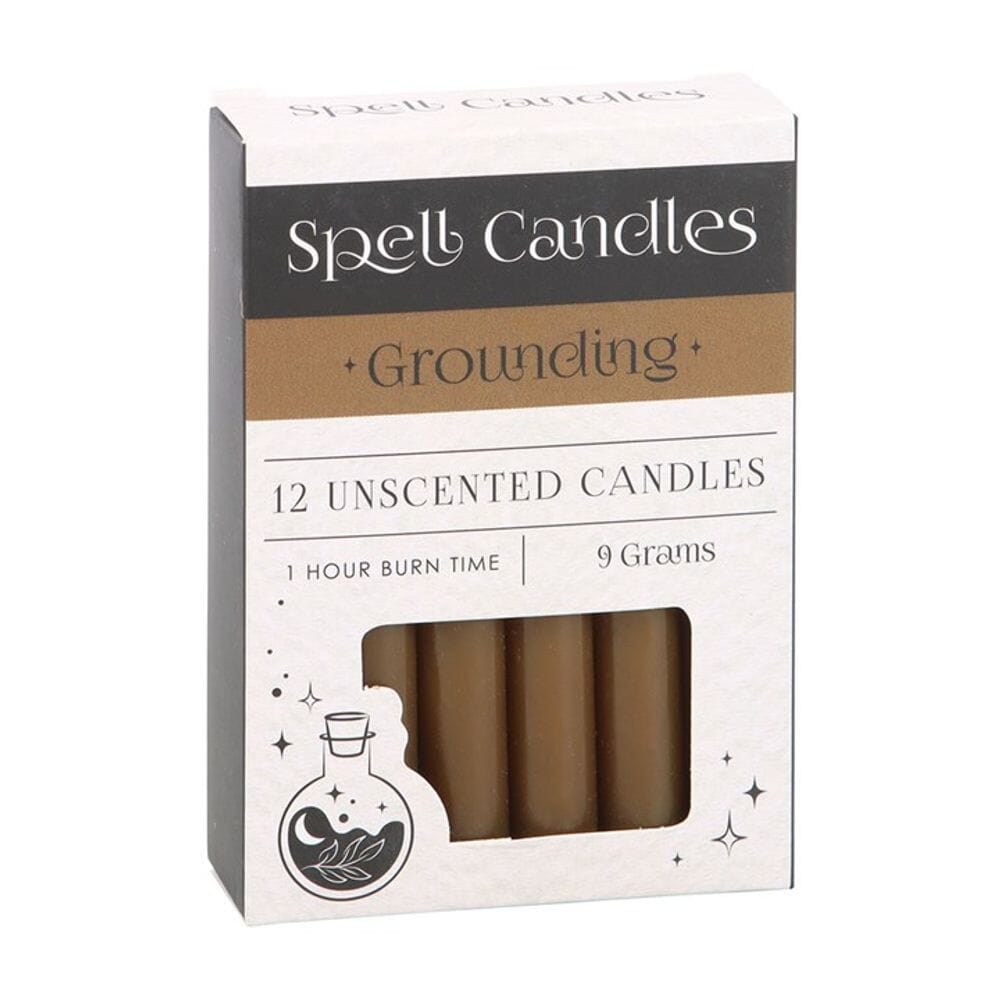 Pack of 12 Grounding Spell Candles Candles Secret Halo 