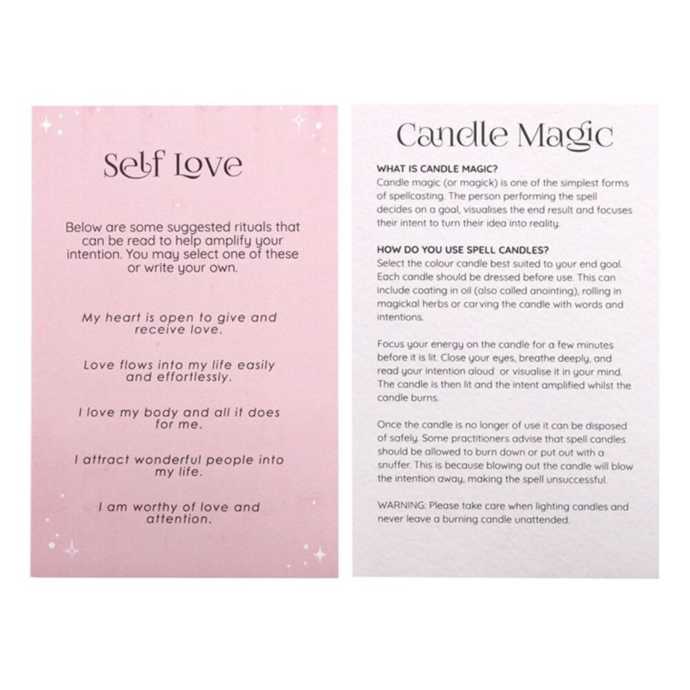 Pack of 12 Self Love Spell Candles Candles Secret Halo 