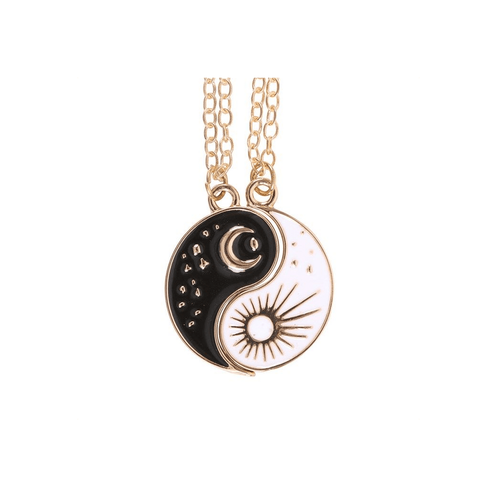 Pair of Yin Yang Best Friend Pendant Necklaces Necklaces & Pendants Secret Halo 