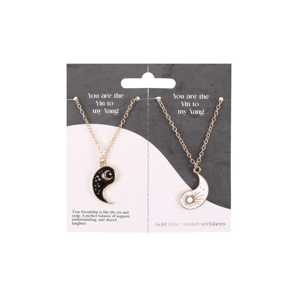 Pair of Yin Yang Best Friend Pendant Necklaces Necklaces & Pendants Secret Halo 