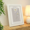 Personalised Birth Flower Framed Print Prints Secret Halo April 