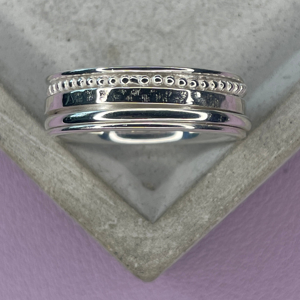 Personalised Chunky Spinner Ring Rings Secret Halo 