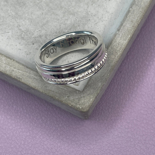 Personalised Chunky Spinner Ring Rings Secret Halo XXS 