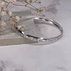 Personalised Silver Bangle Bracelets Secret Halo 