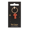 Red Jasper Crystal Mushroom Keyring Keyrings Secret Halo 