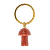 Red Jasper Crystal Mushroom Keyring Keyrings Secret Halo 