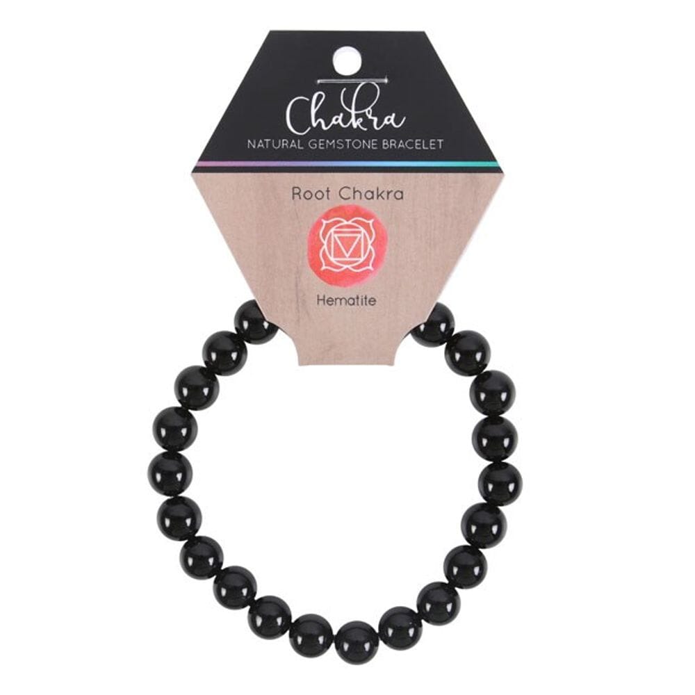 Root Chakra Hematite Gemstone Bracelet Bracelets N/A 
