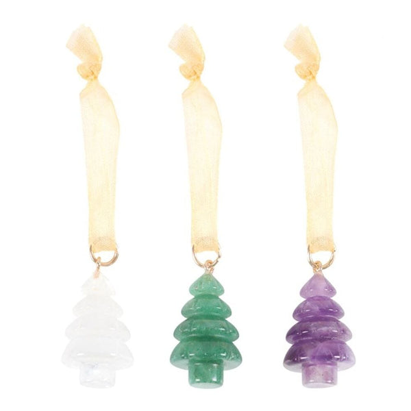 Set of 3 Crystal Christmas Tree Decorations Christmas Tree Decorations Secret Halo 