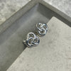 Silver Celtic Knot Studs Earrings Secret Halo 