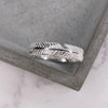 Silver Feather Band Ring Rings Secret Halo Small 