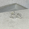 Silver Heart Studs Earrings Secret Halo 