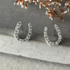 Silver Horseshoe Stud Earrings Earrings Secret Halo 