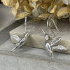 Silver Hummingbird Earrings Earrings Secret Halo 