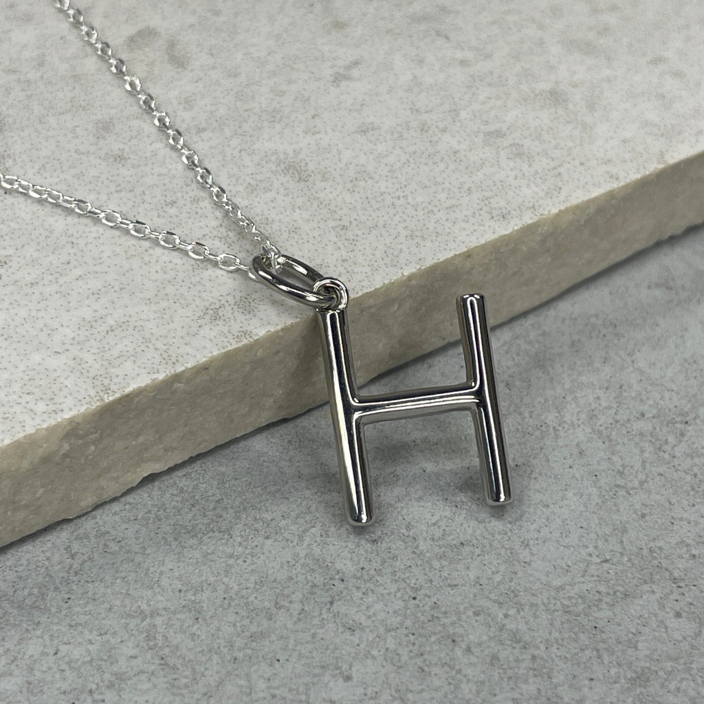 Silver Initial Necklace Necklaces & Pendants Secret Halo 